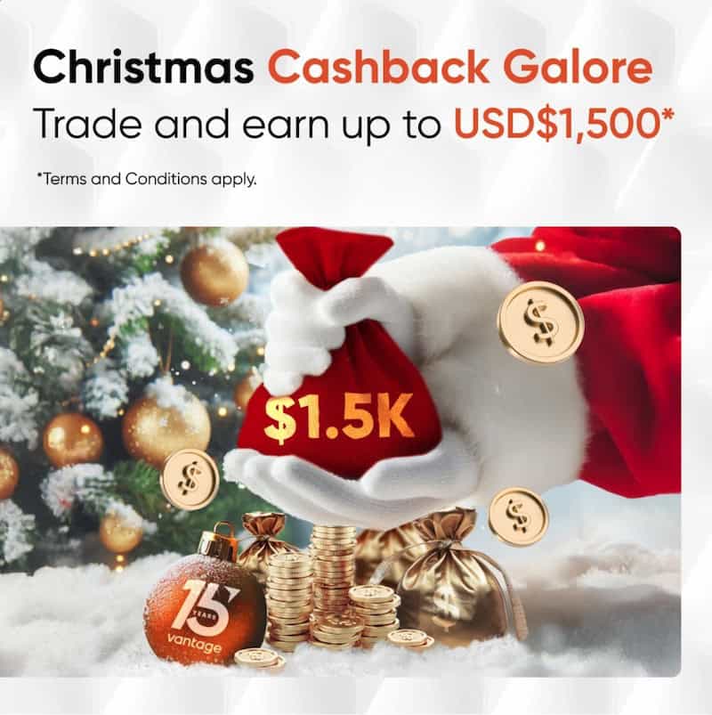 Vantage Unveils Christmas Cashback Promotion with Rewards Up to USD$1,500